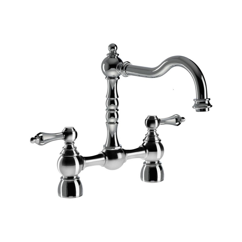 Abode Bayenne Bridge Mixer Tap – Chrome