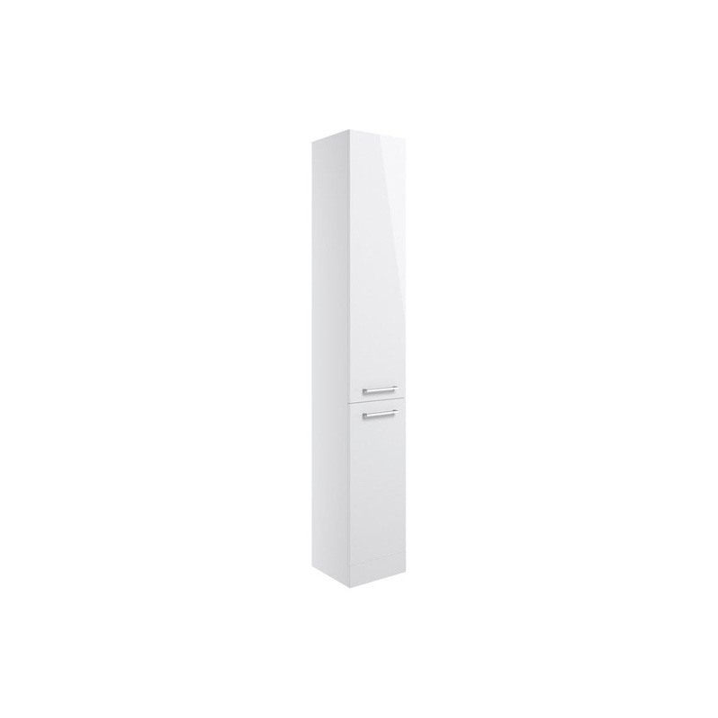 Bateba 350mm Floor Standing 2 Door Tall Unit – White Gloss