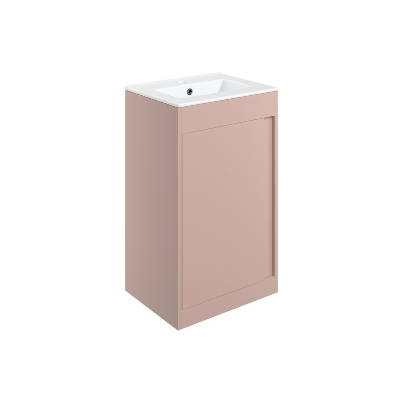 Delmar 510mm Floor Standing Unit Inc. Basin – Matt Antique Rose