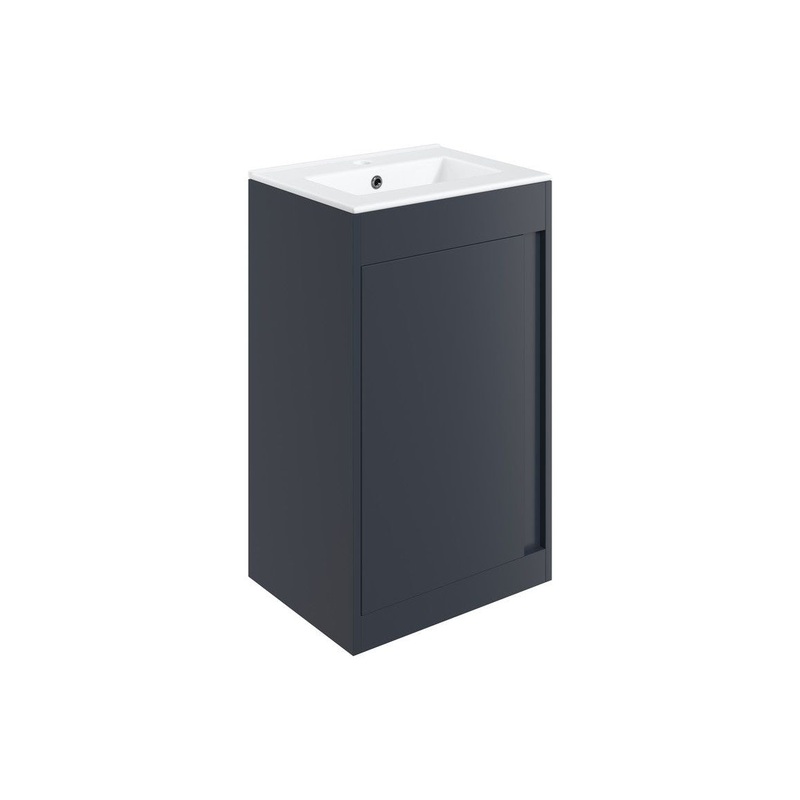 Delmar 510mm Floor Standing Unit Inc. Basin – Matt Indigo Blue