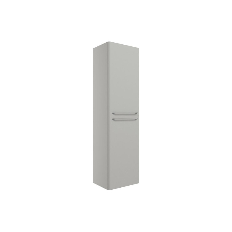Engleman 454mm Wall Hung 2 Door Tall Unit – Grey Gloss