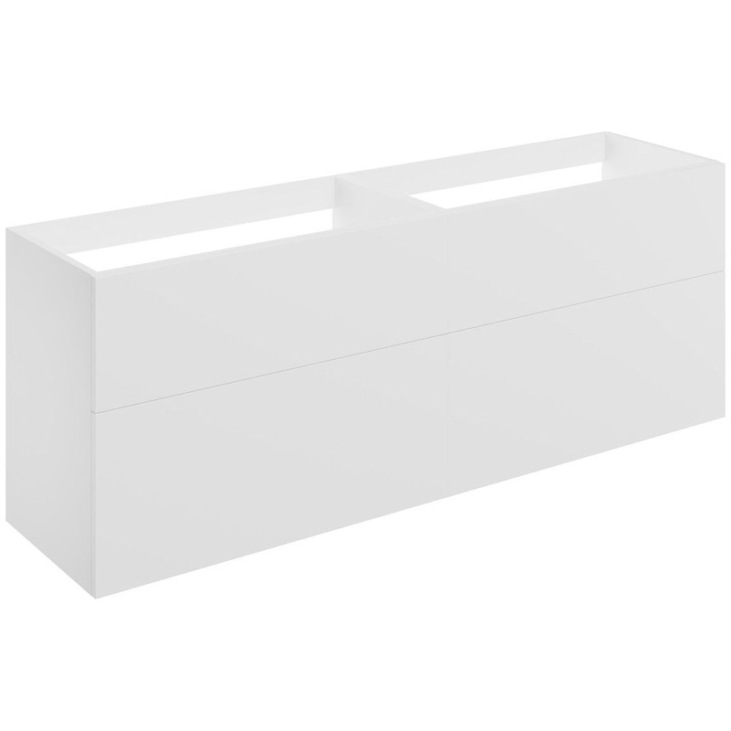 Glen 1180mm Wall Hung 4 Drawer Basin Unit (No Top) – Matt White