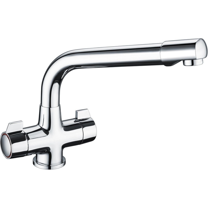 Prima Classic Dual Lever Quarter Turn Mixer Tap – Chrome