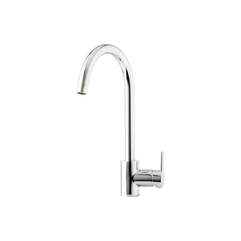 Prima Soho Single Lever Swan Neck Mixer Tap – Chrome
