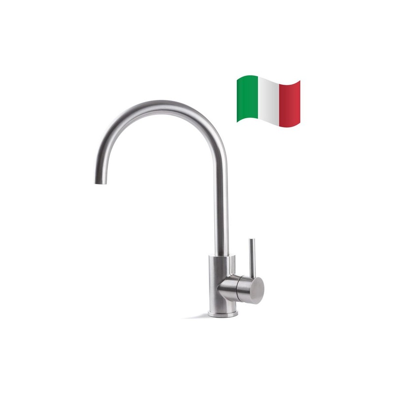 Prima+ Tiber Single Lever Round Mixer Tap – St/Steel