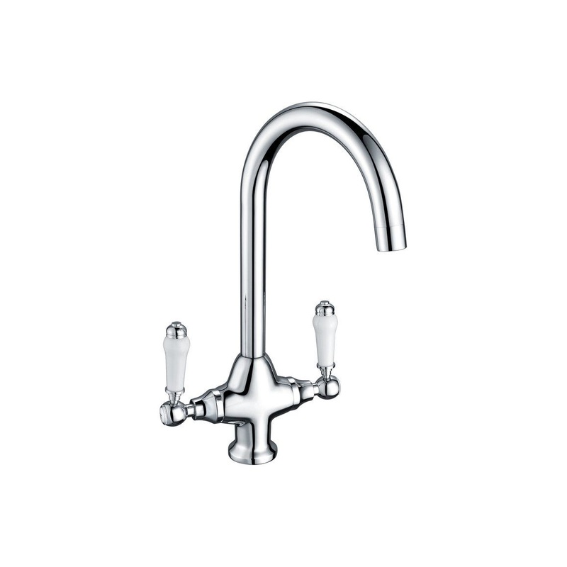 Prima Traditional Belfast Dual Lever Tap – Chrome
