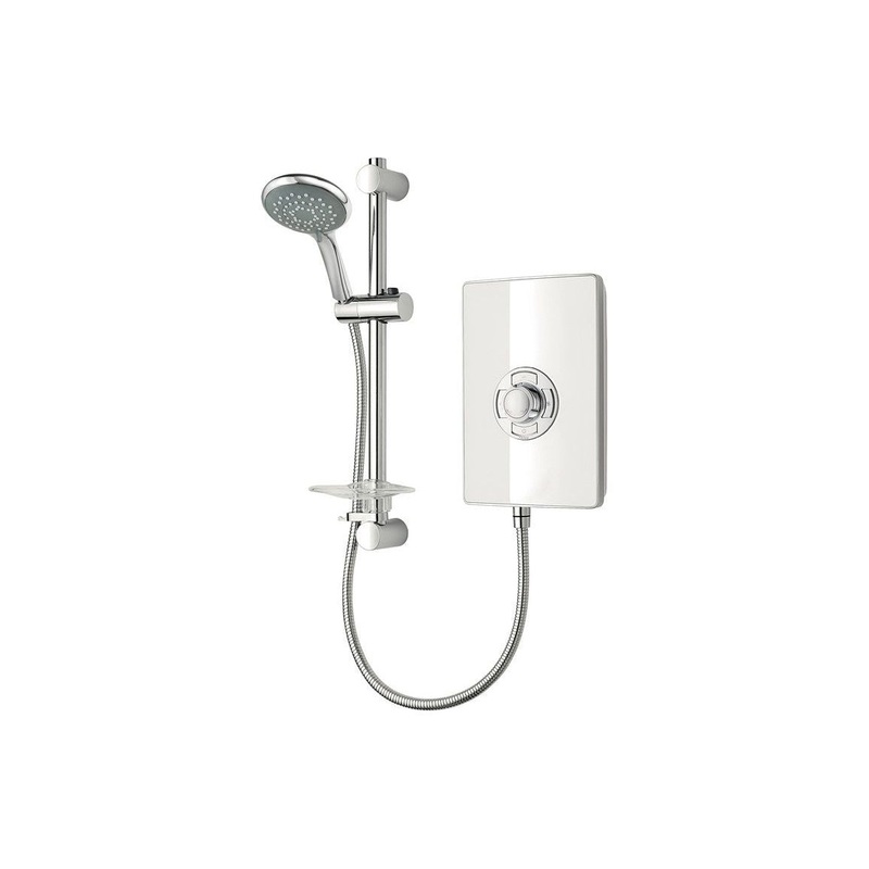 Triton Aspirante 8.5kW Contemporary Electric Shower – White Gloss