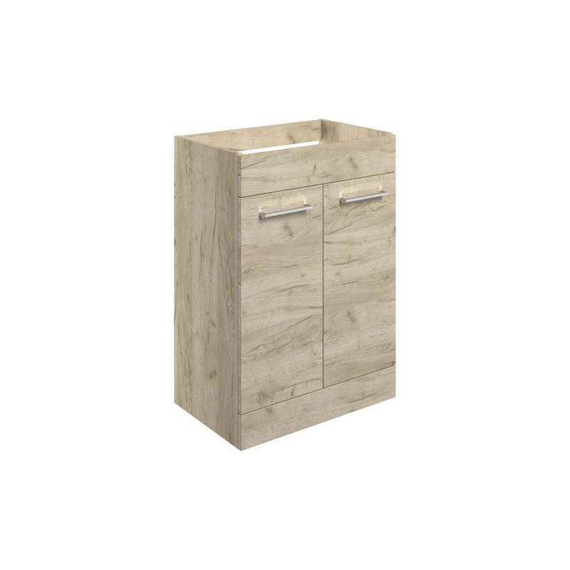 Bateba 590mm Floor Standing 2 Door Basin Unit (No Top) – Oak