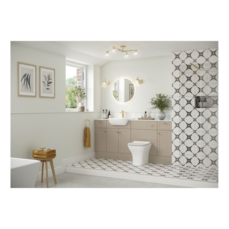 Berry 2400mm Plinth – Matt Latte