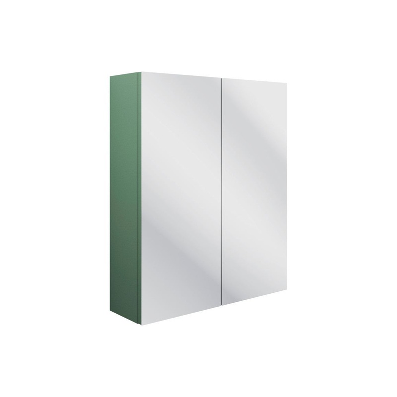 Berry 600mm 2 Door Mirrored Wall Unit – Matt Sage Green