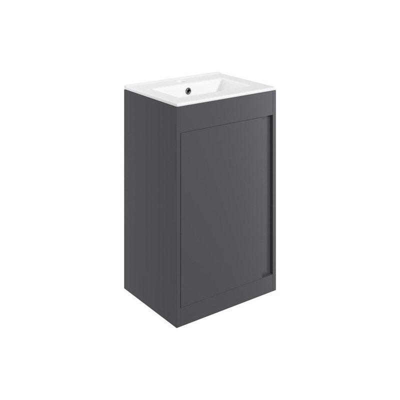 Delmar 510mm Floor Standing Unit Inc. Basin – Matt Graphite Grey