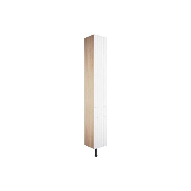 Garcia 300mm 2 Door, 1 Drawer Tall Unit – Matt White