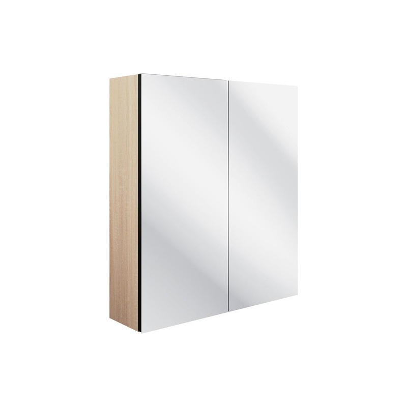 Garcia 600mm 2 Door Mirrored Wall Unit – Matt Graphite Grey
