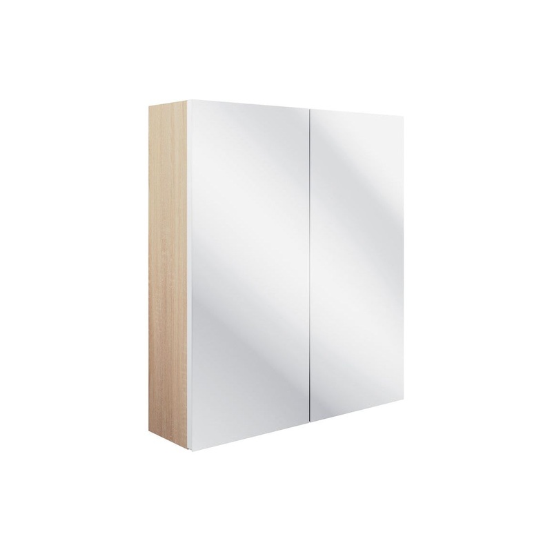 Garcia 600mm 2 Door Mirrored Wall Unit – Matt White