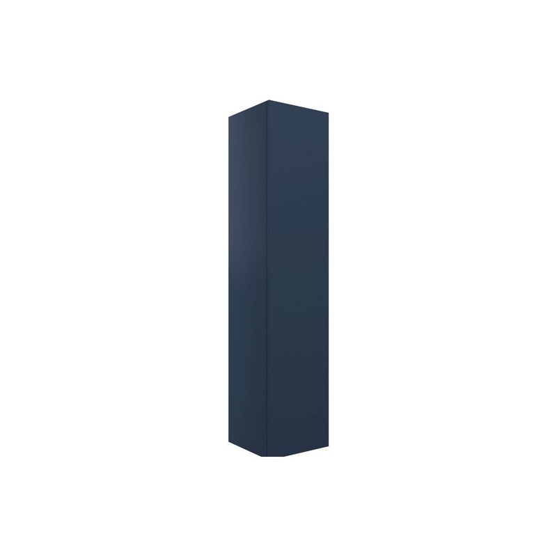 Glen 350mm Wall Hung 1 Door Tall Unit – Matt Deep Blue