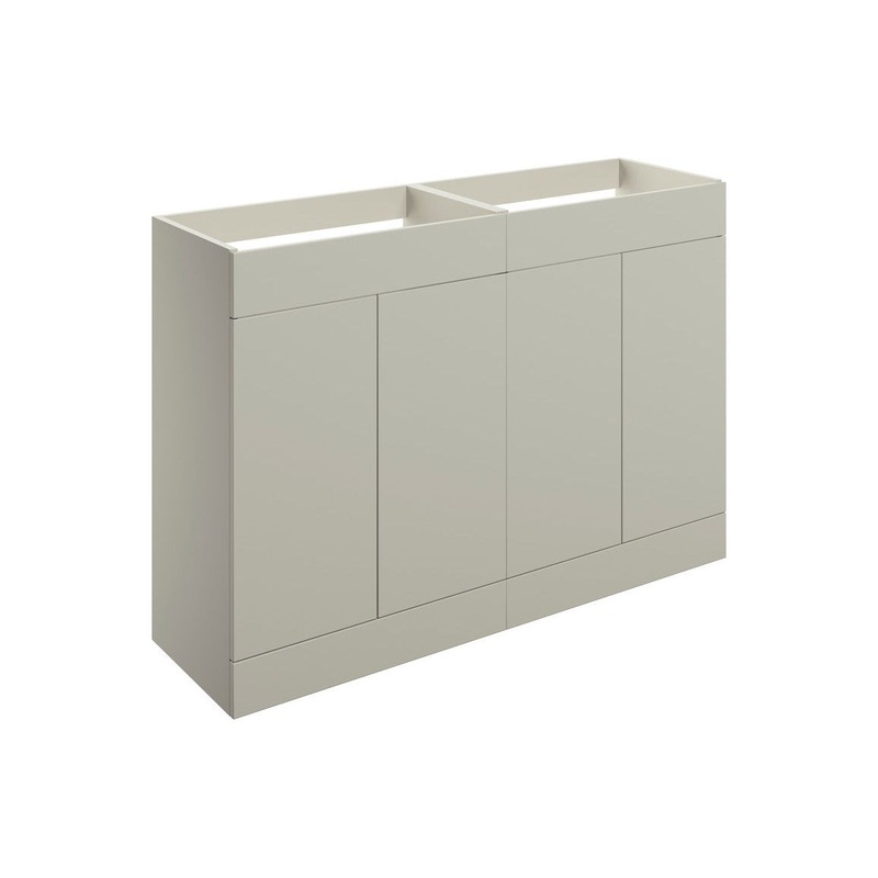 Glen 590mm Floor Standing 2 Door Basin Unit (No Top) – Matt Latte