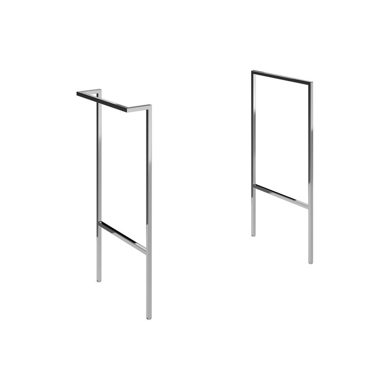 Glen Optional Frame with Integrated Towel Rail – Chrome