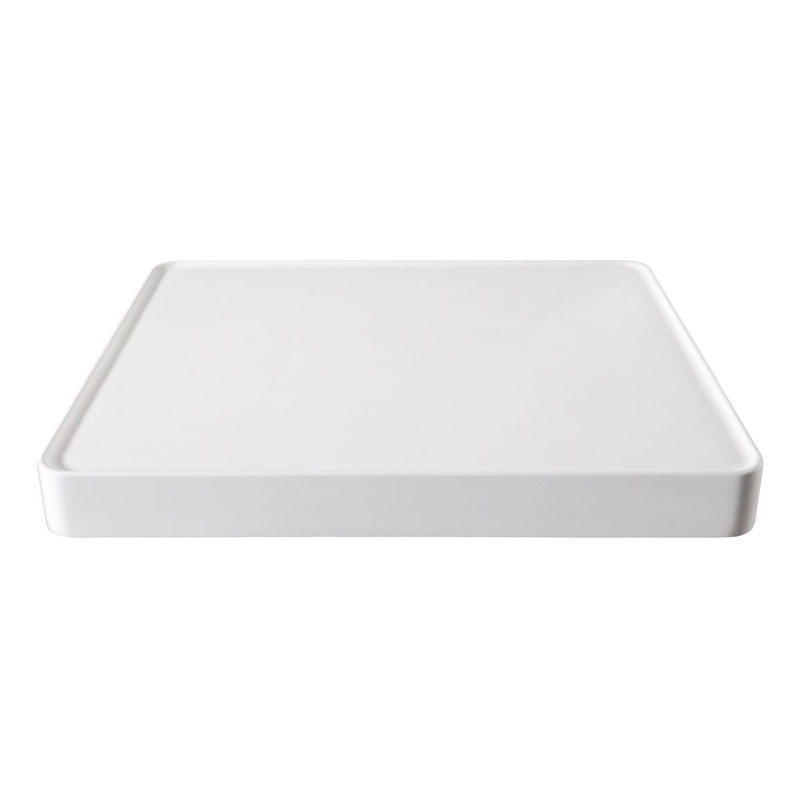 Abode Tableau 600mm Basin Shelf & Brackets – Chalk White