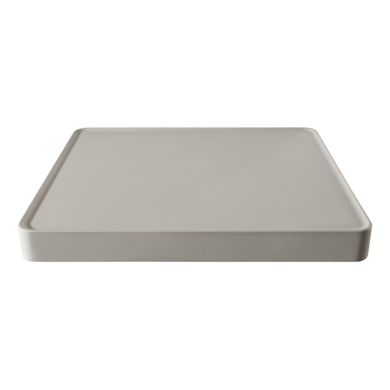 Abode Tableau 600mm Basin Shelf & Brackets – Pebble Grey