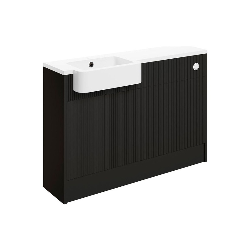 Garcia 1242mm Basin & WC Unit Pack (LH) – Matt Graphite Grey