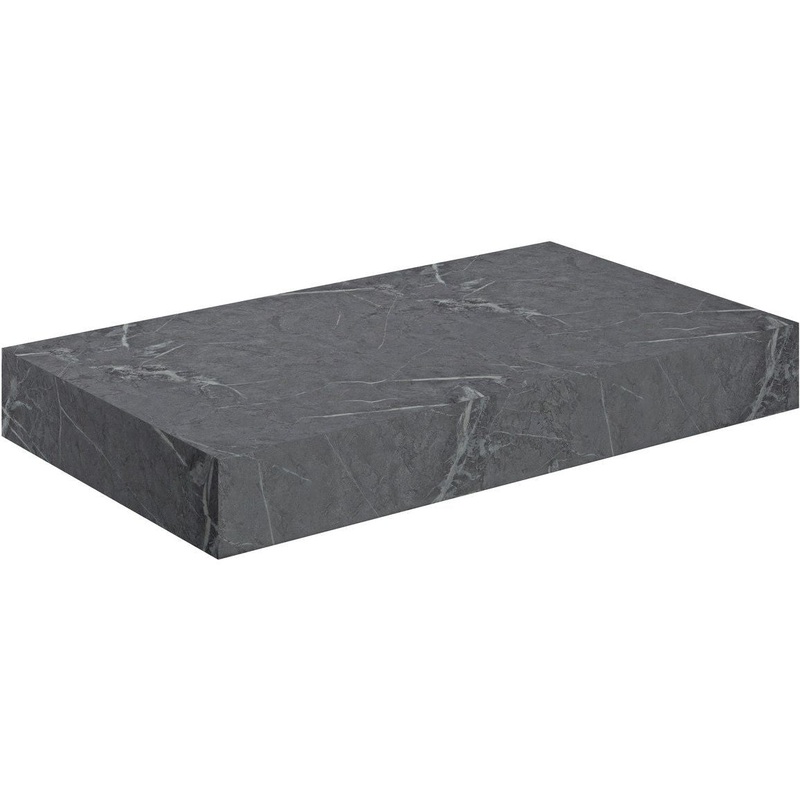 Hayes 800mm Wall Hung Basin Shelf – Grey Marble