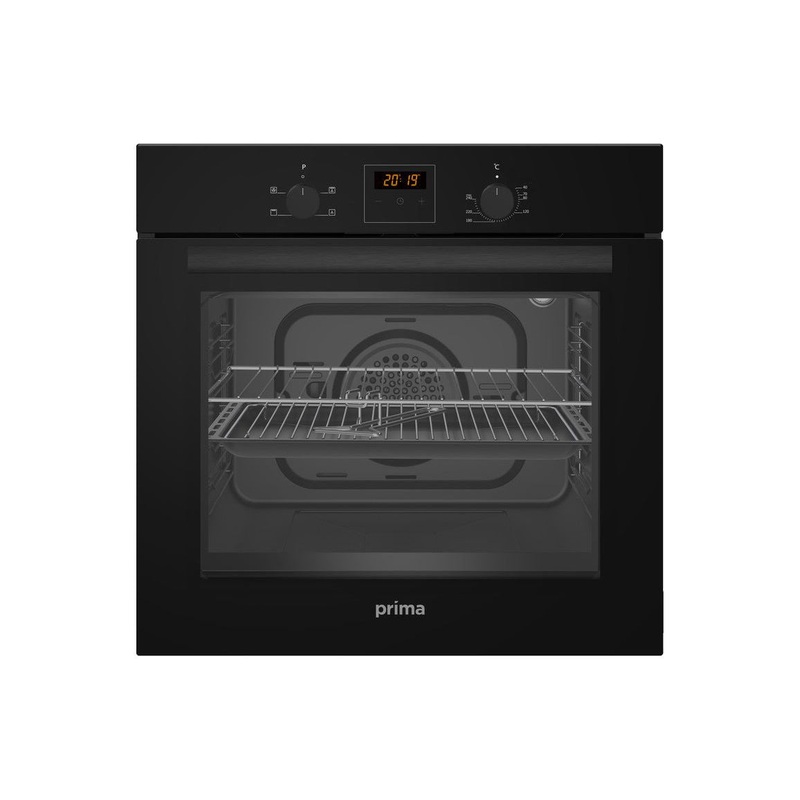 Prima PRSO107 Single Electric Fan Oven – Black