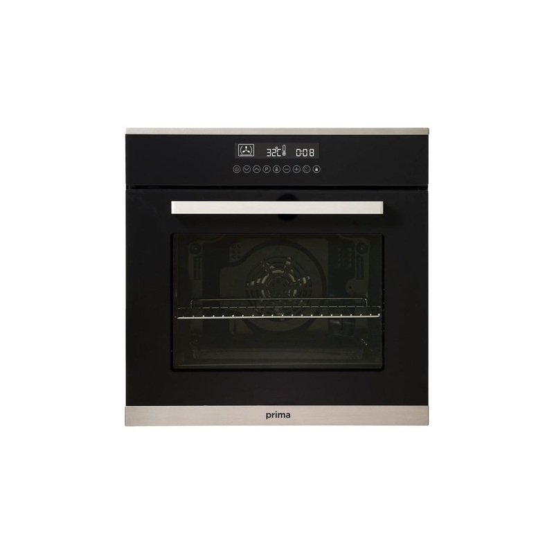 Prima+ PRSO108 Single Electric Fan Oven – Black & St/Steel
