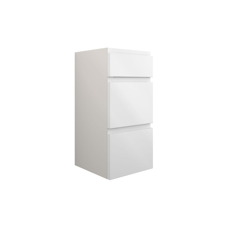 Camil 300mm Standard 3 Drawer Unit – White Gloss