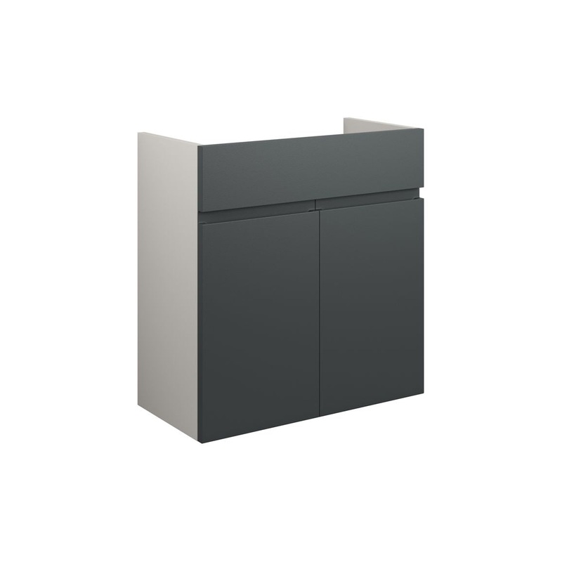 Camil 600mm Standard Basin Unit – Matt Graphite Grey