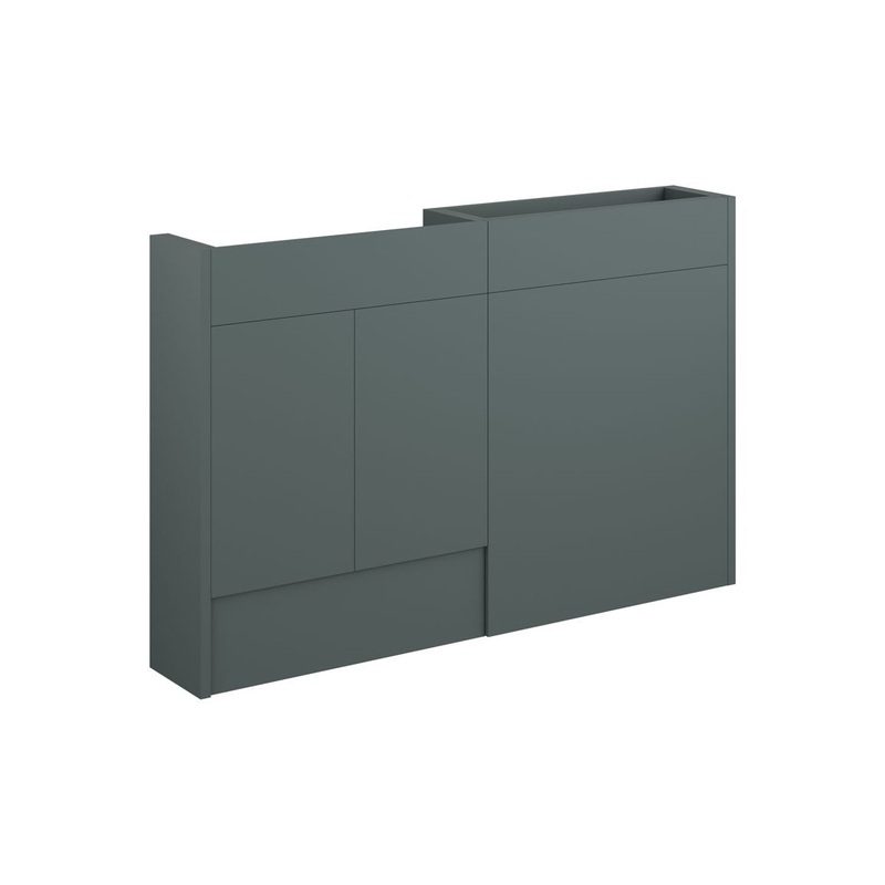 Paddock 1236mm Slim Basin & WC Unit Pack – Matt Green