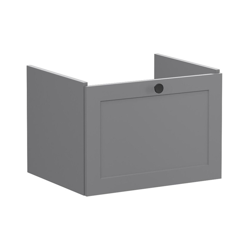 VitrA Root Classic 60cm 1 Drawer Washbasin Unit – Matt Grey