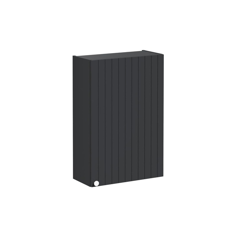 VitrA Root Groove 55cm 1 Door Slim Lower/Base Unit (RH Hinge) – Matt Graphite