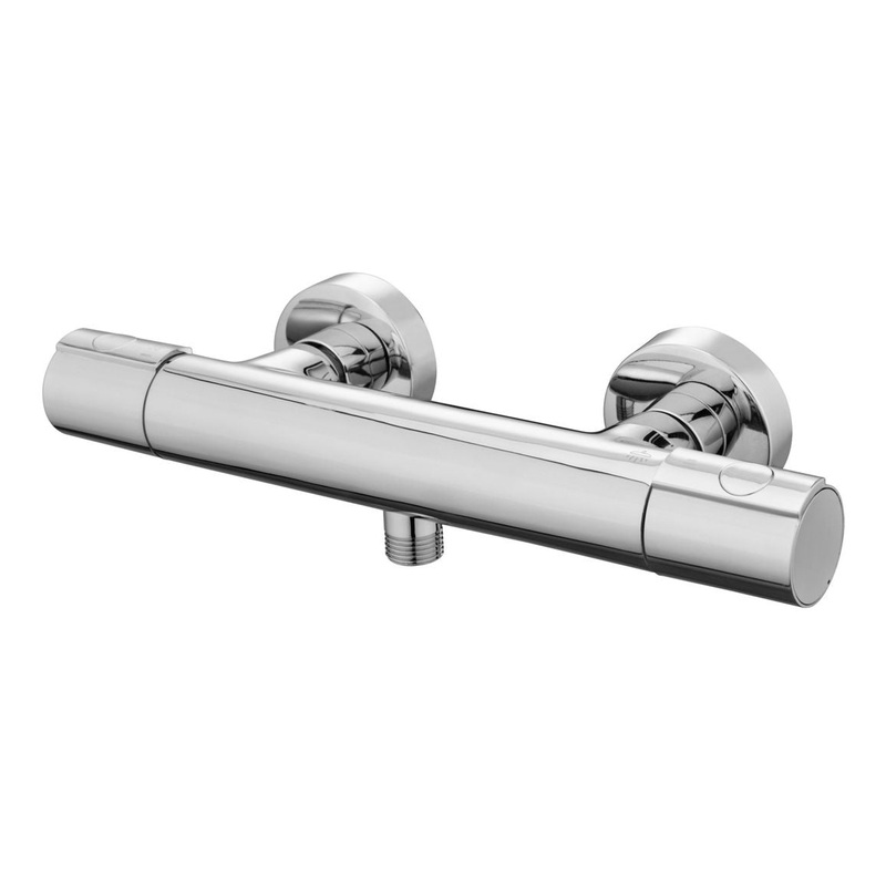 VitrA AquaHeat Essential Thermostatic Shower Mixer – Chrome