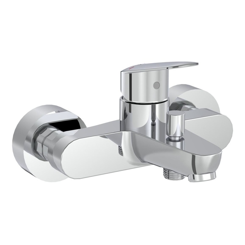 VitrA Flow Round Wall Mounted Bath/Shower Mixer – Chrome