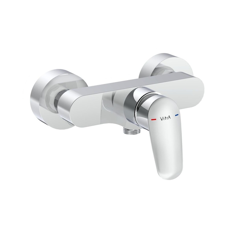 VitrA Flow Round Wall Mounted Shower Mixer – Chrome