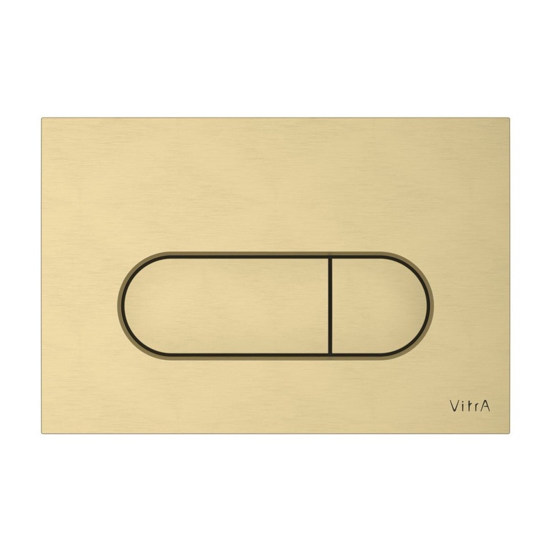 VitrA Loop Round Flush Plate|Brushed Gold|Brushed Nickel|Chrome|Gloss Black|Gloss Gold|Gloss White|Matt Black|Soft Copper