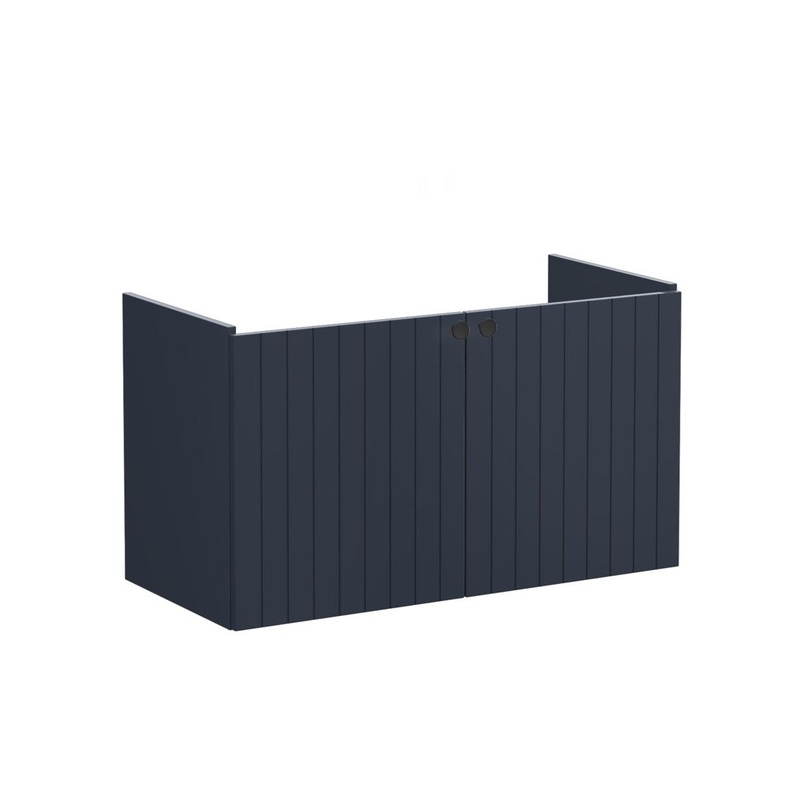 VitrA Root Groove 100cm 2 Door Washbasin Unit – Matt Dark Blue