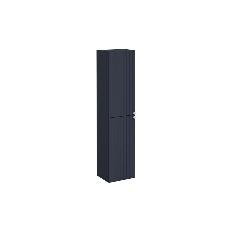 VitrA Root Groove 40cm 2 Door Tall Unit (LH Hinge) – Matt Dark Blue