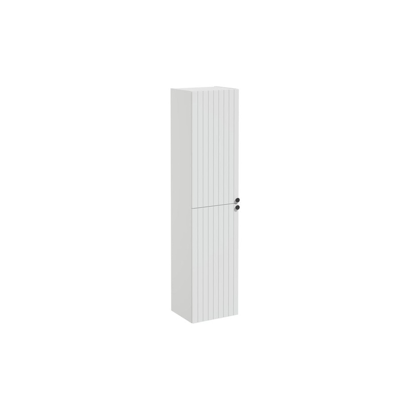 VitrA Root Groove 40cm 2 Door Tall Unit (LH Hinge) – Matt Light Grey